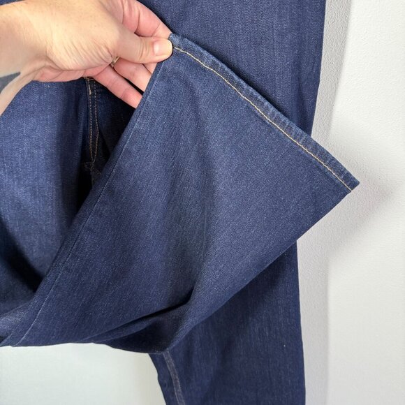 Old Navy Womens Dark Wash High Rise Straight Jeans Plus Size 26 Short NEW - Picture 7 of 12